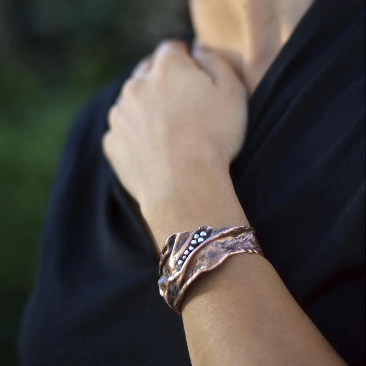 Brazalete Liquen cobre