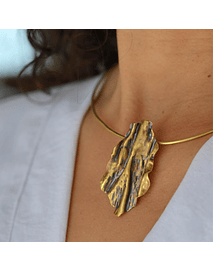 COLLAR CORAZA - BRONCE ENVEJECIDO