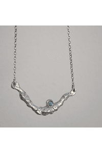 COLLAR ORILLA- Plata y turmalina