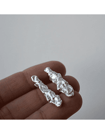 AROS ROCAS DE PLATA 950 IRREGULARES