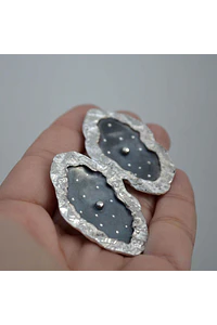AROS CLARO DE NOCHE GRANDES- Plata 950 (Pre-orden)