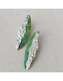 AROS ORILLA- Cobre patinado y plata 950- (A pedido)