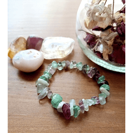 Pulseira chip fluorite