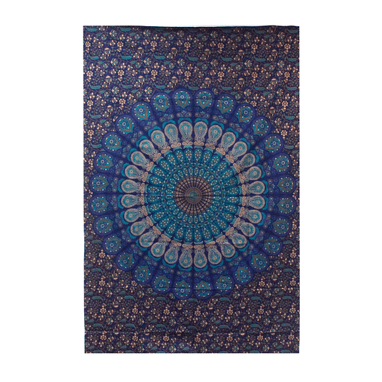 Colcha cama individual mandala clássica