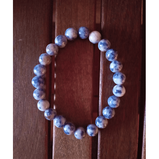 Pulseira de bolas sodalite