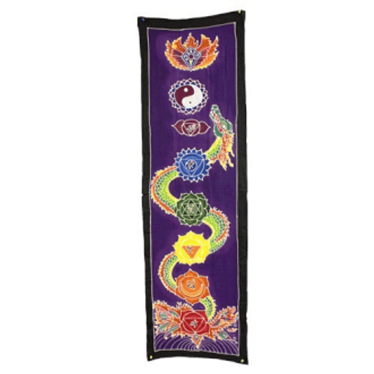 Banner vertical 7 chakras e dragão