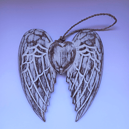 Asas de anjo em madeira 15 cm