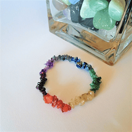 Pulseira chip pequeno 7 chakras 