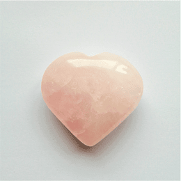 Coração quartzo rosa 5 cm 