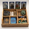 Caixa de tarot 4 compartimentos sol & lua