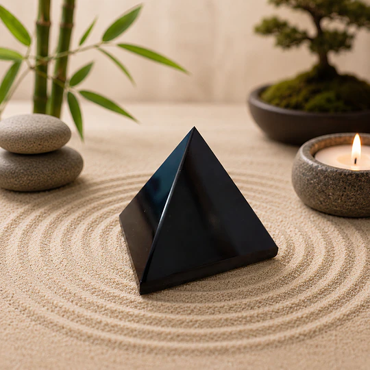 Pirâmide de obsidiana negra 5,5x5,5 