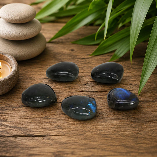 Coração labradorite de Madagáscar