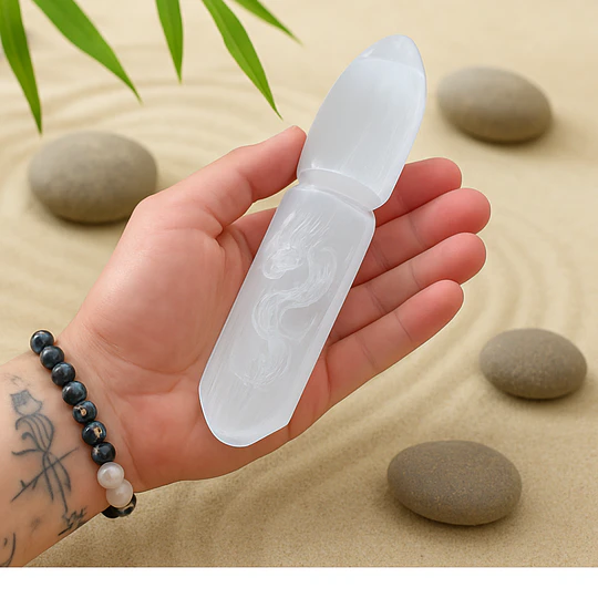 Faca de selenite Dragão