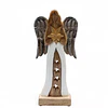 *NATAL* Anjo de madeira de manga com estrela 30 cm