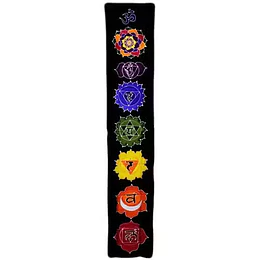 Banner vertical Chakras meia-noite 183x35 cm