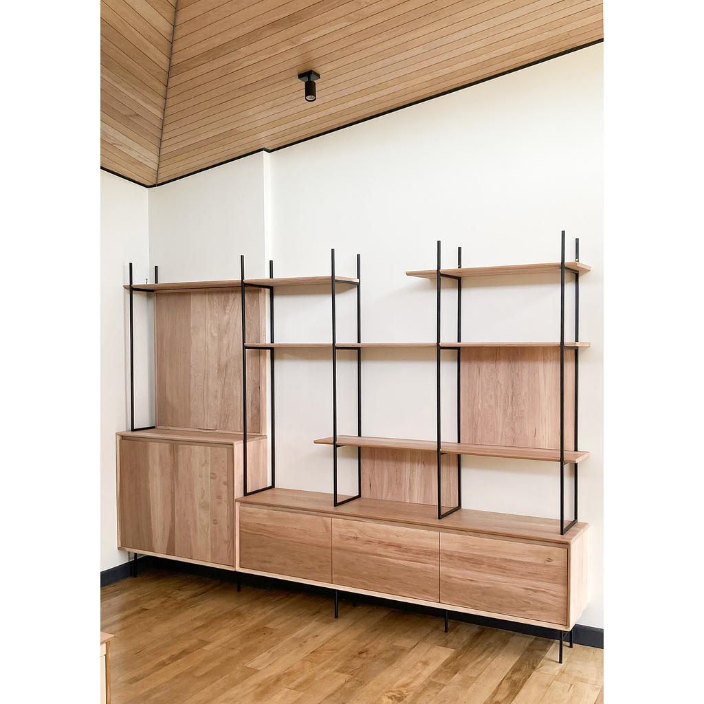 Librero a muro Fierro + Lenga