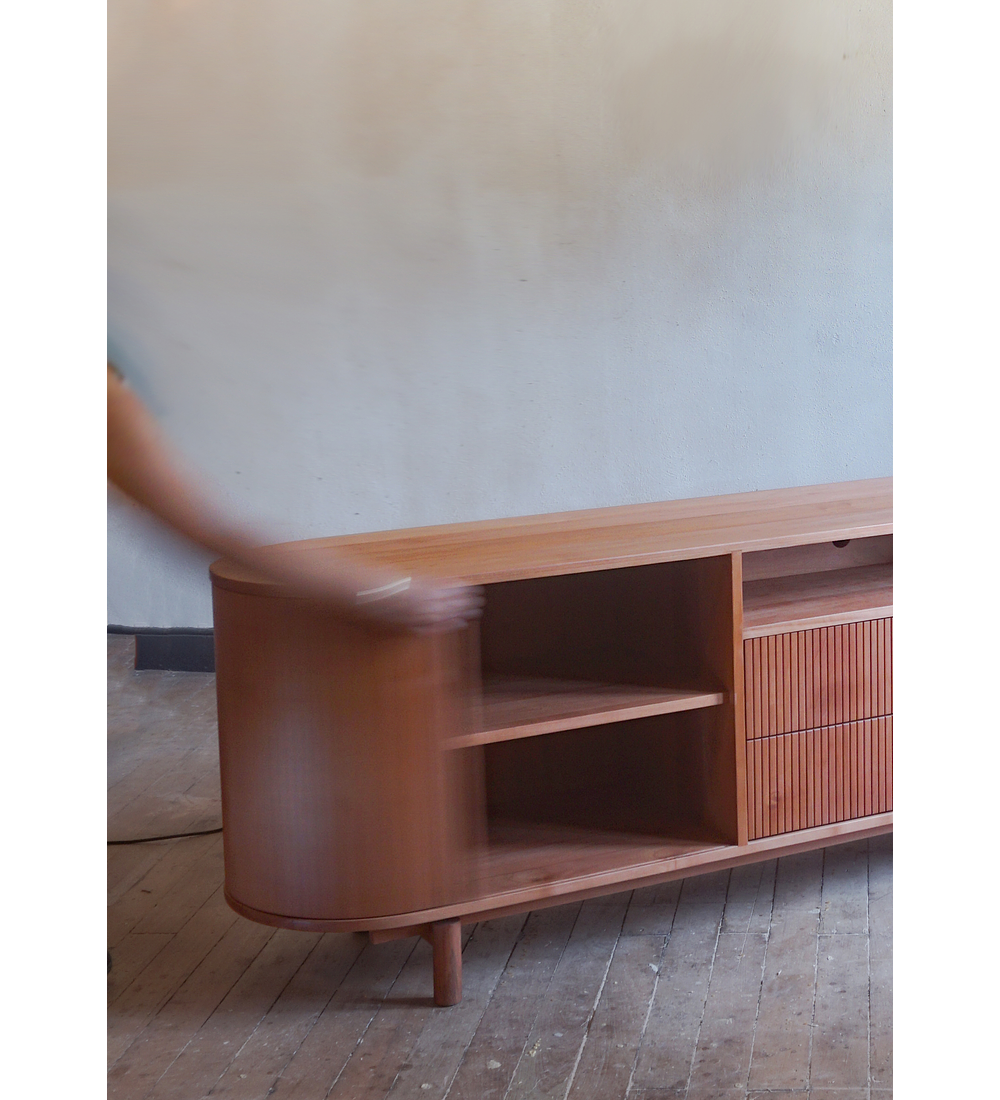 Rack para tocadiscos, equipos y vinilos