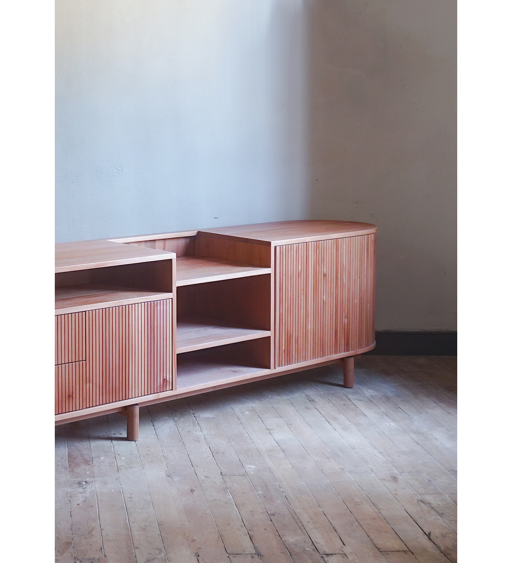 Rack para tocadiscos, equipos y vinilos