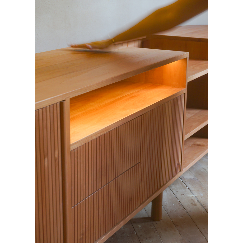 Rack para tocadiscos, equipos y vinilos