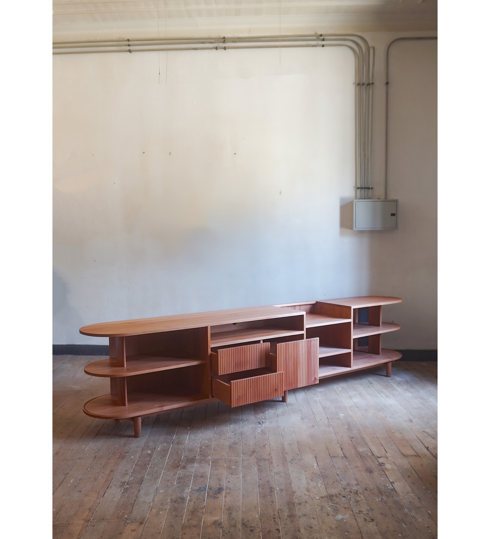 Rack para tocadiscos, equipos y vinilos