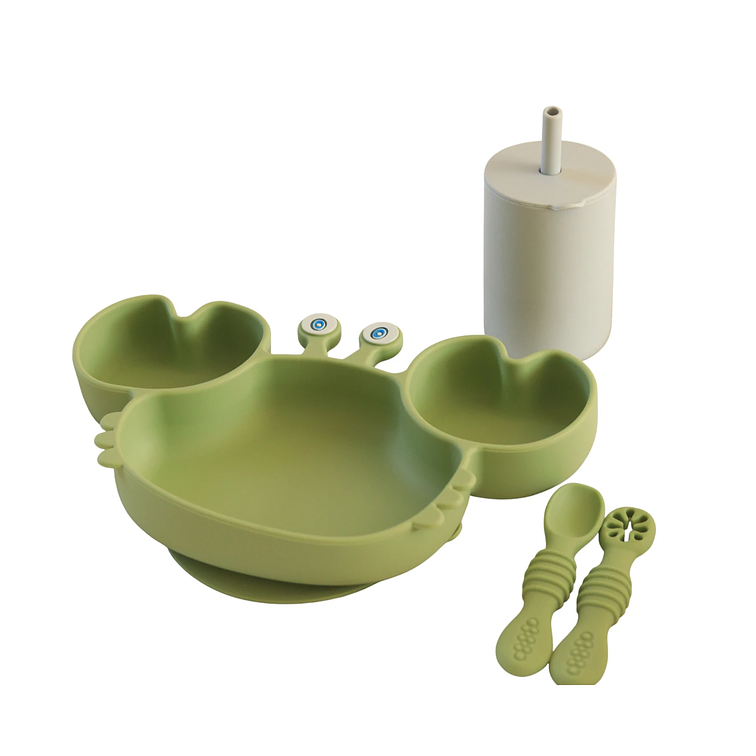 Box Alimentación Cangrejo Verde/Celeste 3