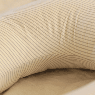 Cojín de Lactancia Líneas Gris/Blanco