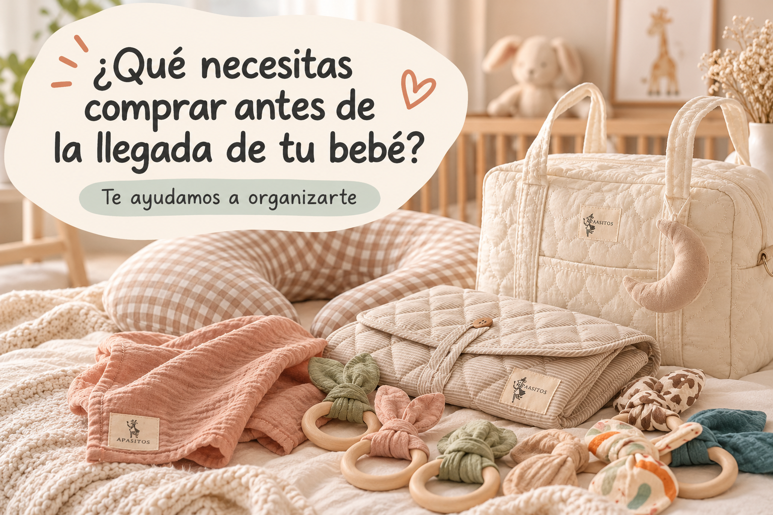 ¿Qué necesitas comprar para la llegada de tu bebé?