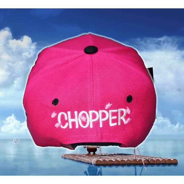 Chopper. Snapback bordado con relieve. One Piece. Inculye 4 bordados.