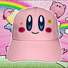 Kirby contento. Gorro bordado.