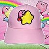 Kirby Star 3D. Gorro bordado con relieve.