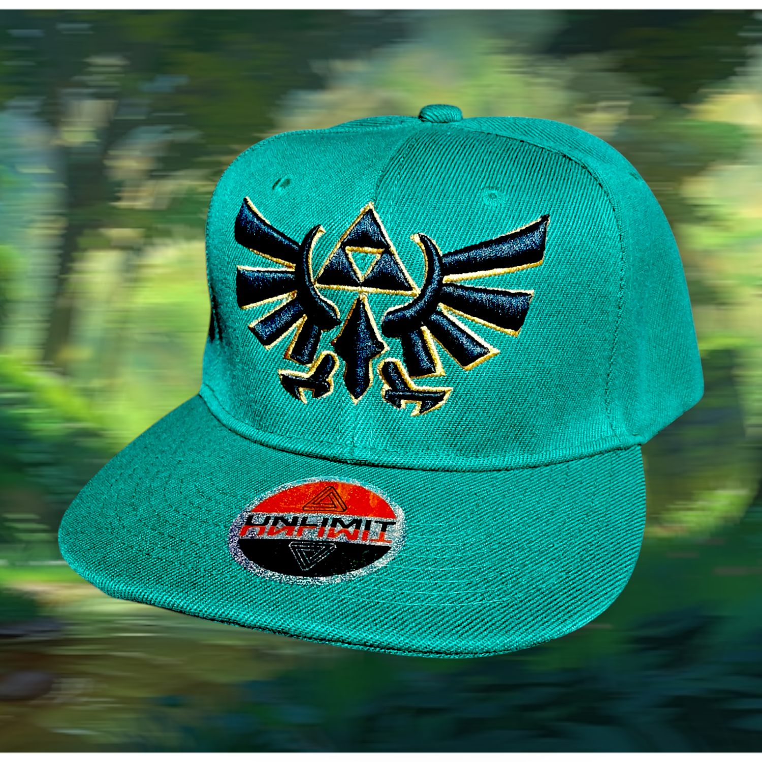 Trifuerza. Snapback bordado con relieve. Zelda. 2