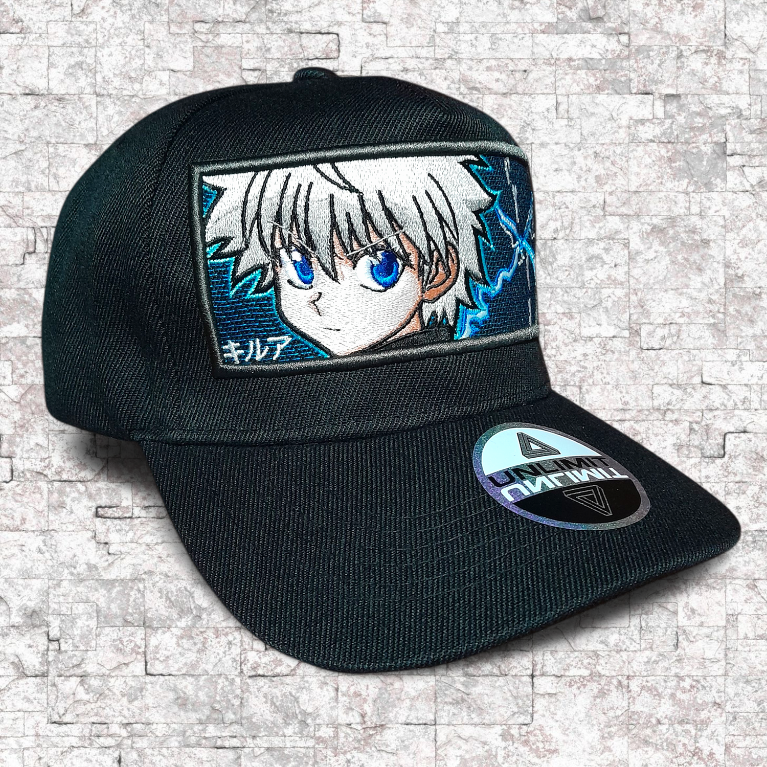 Killua. Snapback bordado con relieve. Hunter x hunter. 1