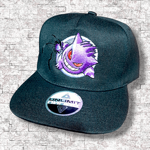 Gengar Nightmare. Snapback bordado. Pokemon.