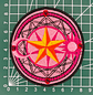 Logo Cartas Sakura. Parche bordado. - Miniatura 2