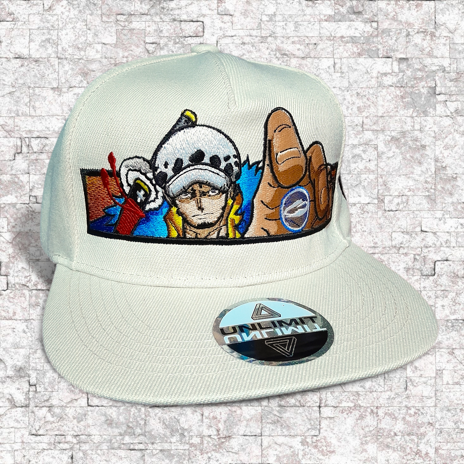 Trafalgar Law. Versión Wano. Snapback bordado con dos bordados. One Piece. 1