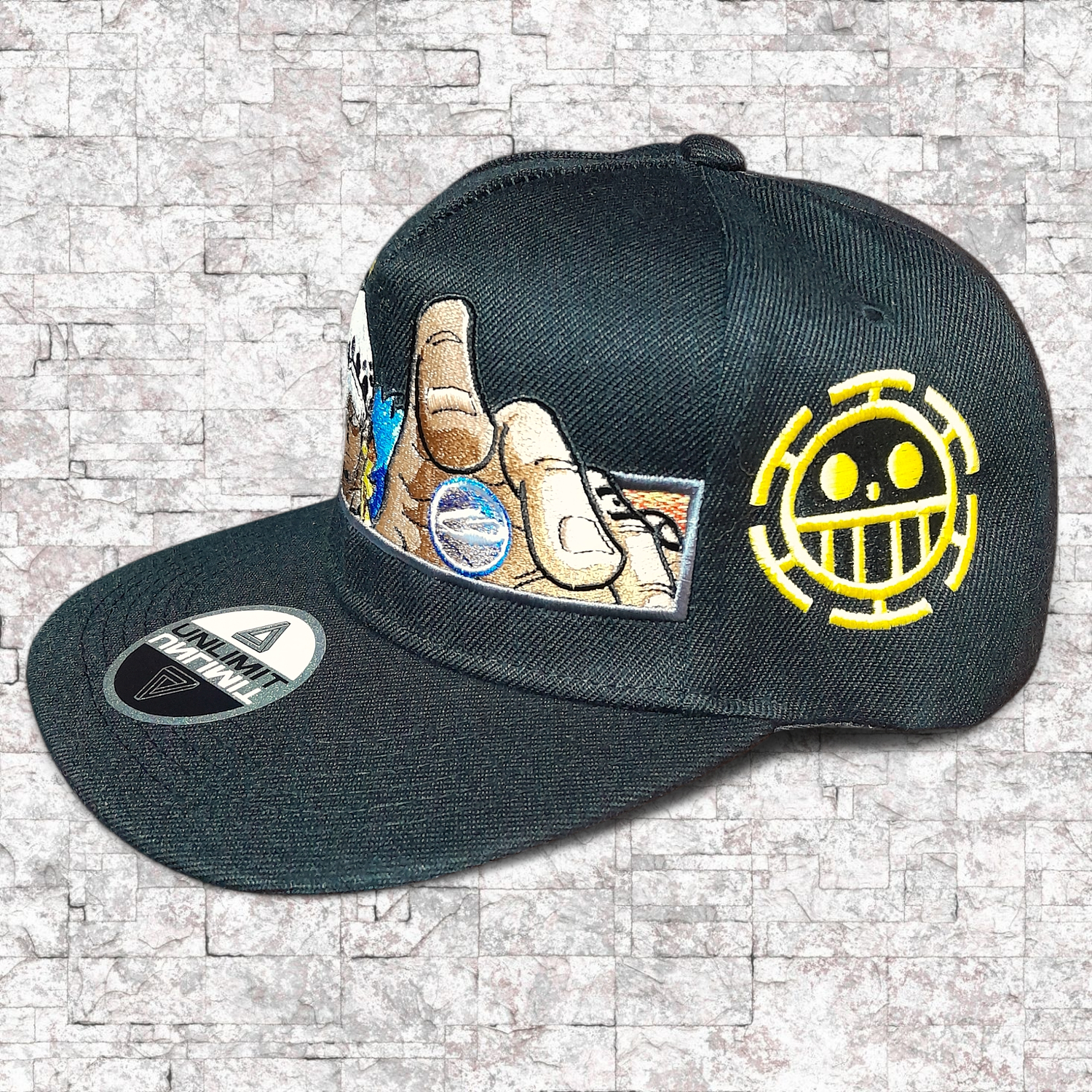 Trafalgar Law. Versión Wano. Snapback bordado con dos bordados. One Piece. 5
