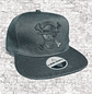 Mugiwara Full Black. Snapback bordado con relieve. One Piece. - Miniatura 3