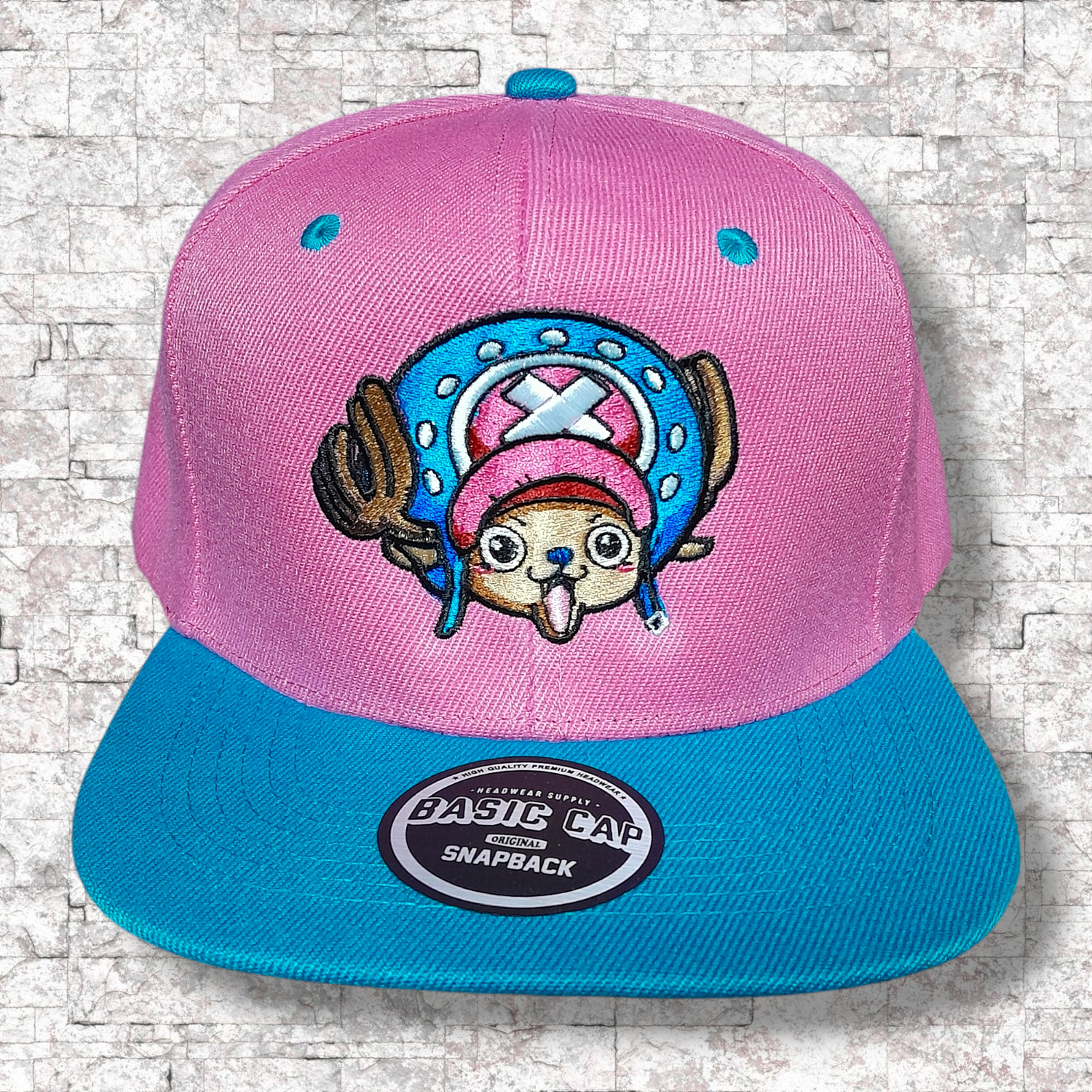 Chopper carita. Snapback bordado. One Piece. 1
