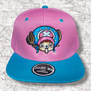 Chopper carita. Snapback bordado. One Piece.