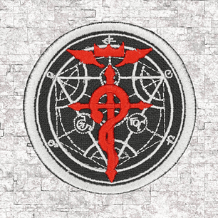 Círculo de transmutación. Parche bordado. Fullmetal Alchemist.