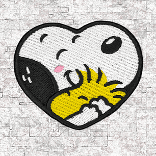 Snoopy & Woodstock. Parche bordado. Snoopy.
