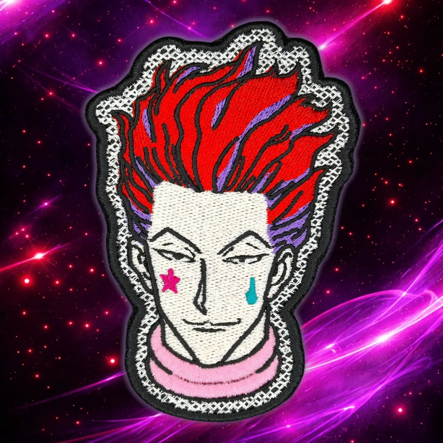 Hisoka Morow. Parche bordado. Hunter X Hunter. Cazador X. 1