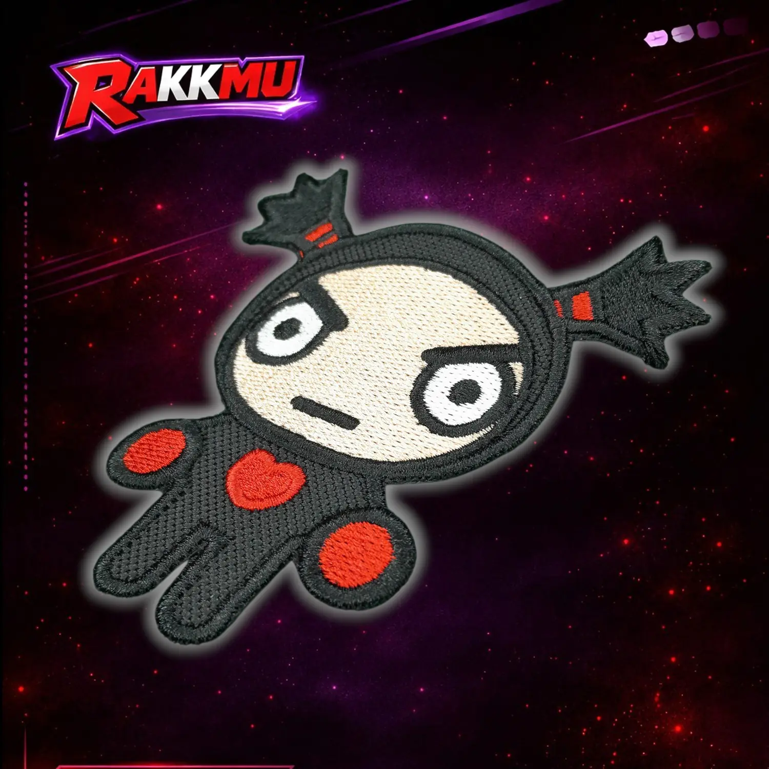 Pucca y Garu. Parches bordados. 4