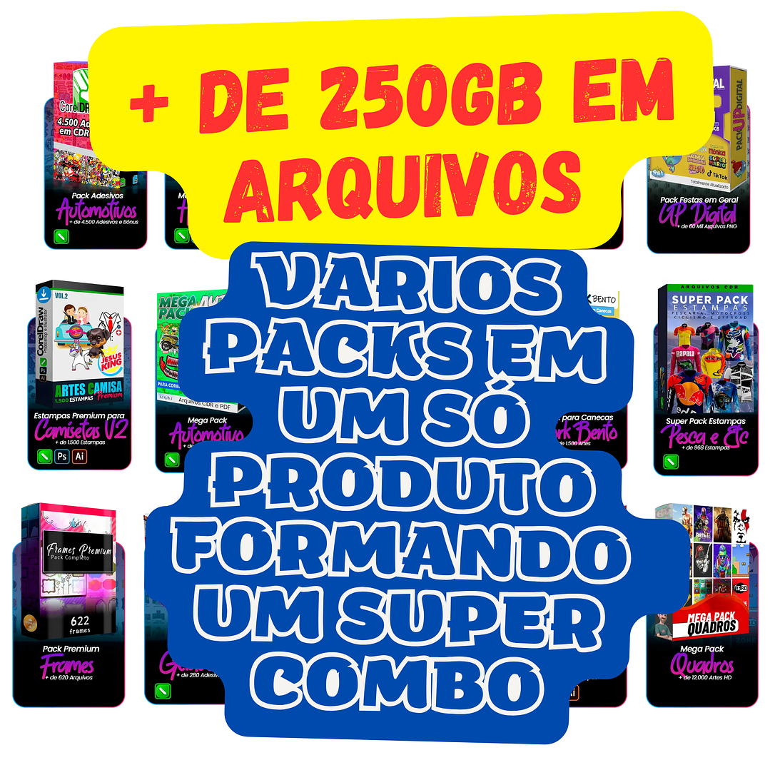 Ultra Pack 300 Mil Estampas Sublimação - Grafica Completa 3