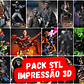 Pack STL Modelos Para Impressão 3D -  Sempre Atualizado - Miniatura 3