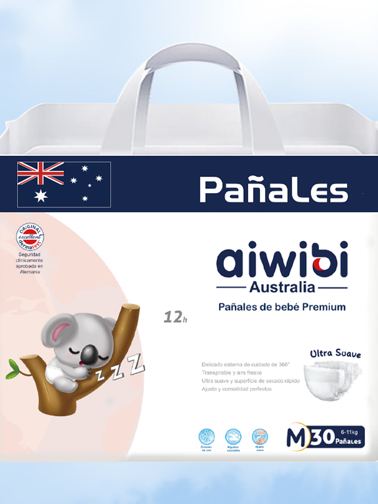 Talla M 30 pañales  1