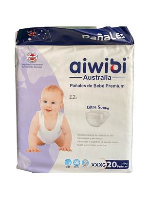 Talla XXXG 20 pañales 