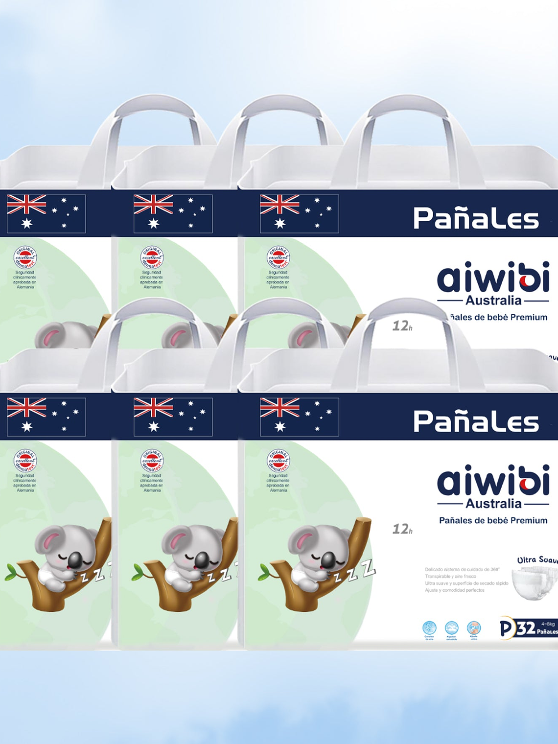 Talla P 192 pañales (6 Unidades)  1