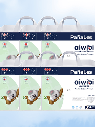 Talla P 192 pañales (6 Unidades) 