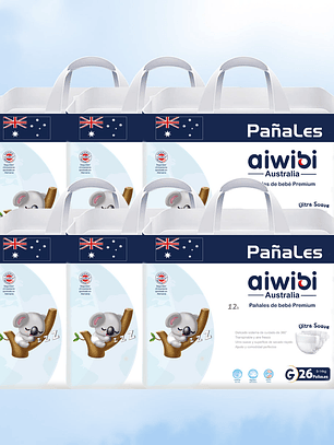 Talla G 156 pañales (6 Unidades) 